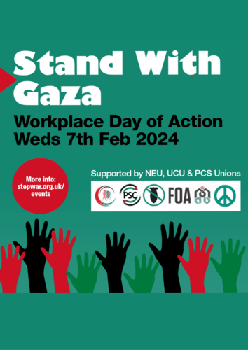 #StandWithGaza Workplace Day of Action – Resources Page | Stop the War